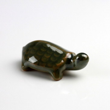 Miniatur Schildkröte Bonsaifigur, Keramikfigur