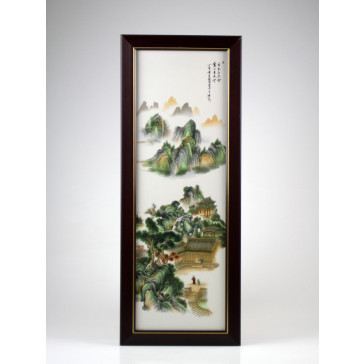 Chinesisches Wandbild Porzellan