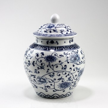Deckelvase Porzellan
