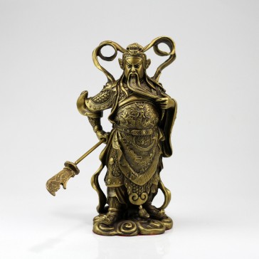 Guan Yu Messing-Statue