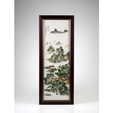 Porzellanbild "Palast der Mönche I", chinesisches Wandbild