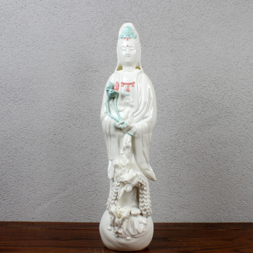 Porzellanfigur "Chilian Guanyin", Porzellan-Skulptur 