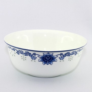 Reisschüssel aus Porzellan "Blumenornament"