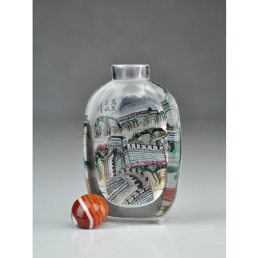 Große Snuff Bottle "Jiankou"