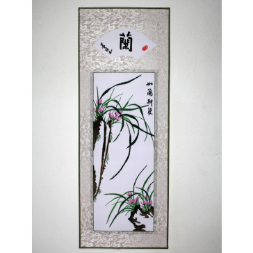 Stickbild Chinesische Blumen "Orchidee"