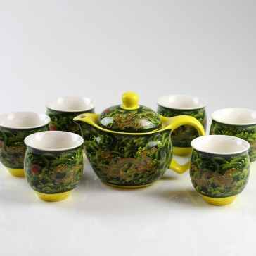 Porzellan Teeservice "Drache"
