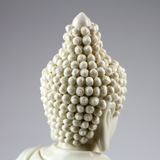 Der Erleuchtete Porzellanfigur Porzellan Keramik Skulptur Buddha Amitabha