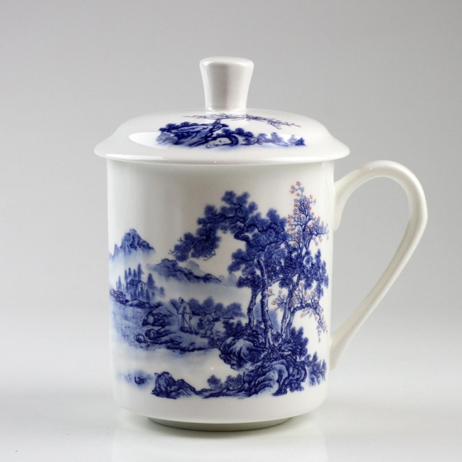 Deckeltasse Porzellan 