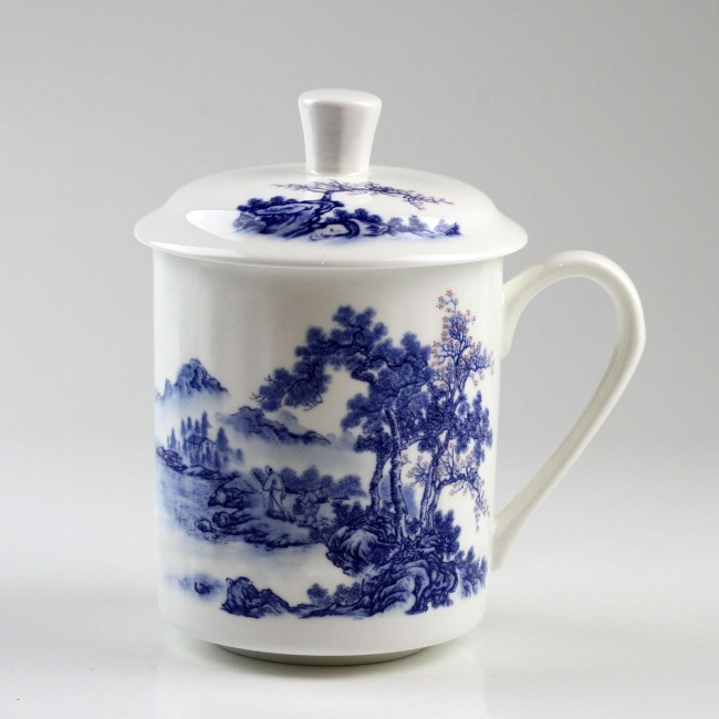 Deckeltasse Porzellan 