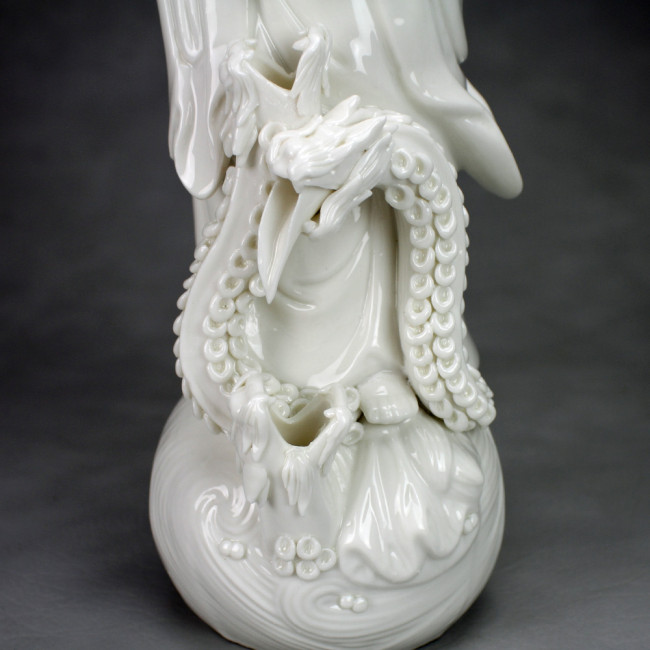 Guan Yin Skulptur Porzellanfigur "Guanyin" Höhe 52 cm Blanc-De-Chine Kwan-Yin 