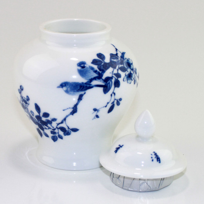 Porzellan-Teedose Nyonya Handarbeit bunte chinesische Keramik-Teedose groß 500ml