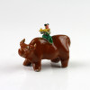 Keramik-Figur "Der Büffel", chinesisches Tierkreiszeichen