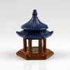 Keramikfigur "Tempel-Pavillon", chinesische Garten-Dekoration (XL)