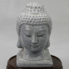 Steinfigur Buddha-Kopf, Stein Buddha massiv
