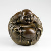 Buddha Maitreya (Budai), große Buddha-Figur patiniert