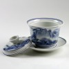 Gaiwan "Malerisches Land", Deckeltassen-Set Porzellan