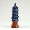 Chinesische Pagode, Keramikfigur, asiatische Garten-Deko (L)