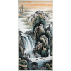 Chinesische Malerei "Wasserspiel", asiatische Landschaftsmalerei