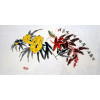 Chinesisches Fächerbild von Chen Zhengming "Grille"