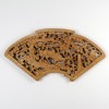 Holz-Wandbild "Fächerbild Kraniche unter Kiefern"