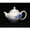 Porzellan-Teeservice "Feldlerchen", asiatische Teekultur, Porzellan blau-weiß