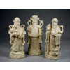 Fu Lu und Shou Porzellanfiguren Set "Die drei Glücksgötter", Sanxing