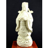 Blanc-de-Chine "Der Gott des Wohlstandes Cai Shen", Große Porzellanfigur LuXing