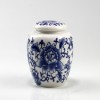 Teedose Porzellan "Pfingstrose" chinesische Teedose mit Aromaverschluss