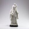 Porzellanfigur Sanxing Shou, Chinesischer Glücksgott "Shou", Blanc de Chine