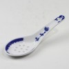 Porzellanlöffel - Reislöffel, asiatischer Suppenlöffel mit Reiskornmuster