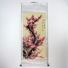 Rollbild "Rosa Pflaumenblüte ", asiatisches Wandbild, Bildrolle