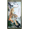 Rollbild "Mächtiger Tiger", Bildrolle chinesisches Tierkreiszeichen Tiger