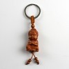 Schlüsselanhänger Buddha, Holz-Anhänger Buddha, Glücksbringer