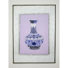 Stickbild "Ming-Vase mit Blumenornamenten"