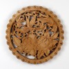Holz-Wandbild "Pfingstrosen und Vögel" Wandornament Feng Shui