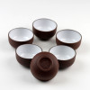 Yixing Ton Teeschalen mit Porzellan, asiatisches Teetassen-Set 6-teilig