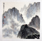 Peng Guo Lan "Berge und Täler", chinesische Malerei