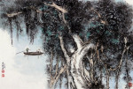 Peng Guo Lan "Banyan-Baum", chinesische Malerei