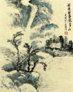 Chinesische Tuschezeichnung 