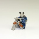 Bonsai-Figur "Flötenspieler", chinesische Keramikfigur