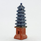 Bonsai-Figur chinesische Pagode, quadratisch