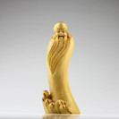 Holzfigur "Shou Xing", Buddha Figur, feinste Handarbeit