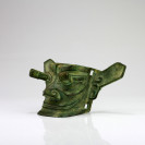 Chinesische Bronze-Maske, Replik Bronzefigur