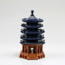 Asiatische Keramik-Pagode, Gartendekoration