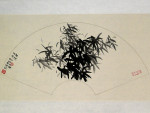 Chinesisches Fächerbild "Rein wie Jade, Pur wie Eis", Peng Guo Lan