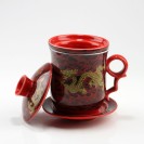  Teetasse mit Sieb und Deckel 