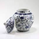 Deckelvase, chinesische Vase Porzellan im Ming-Stil