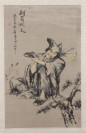Seidenbild "Ji Gong", Brokat