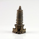 Keramik-Figur Pagode, Tempel im kambodschanischen Stil