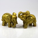 Elefanten-Paar Messing-Figuren